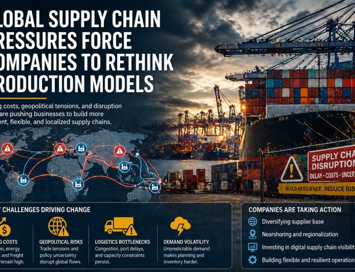 Les pressions sur les chaînes d’approvisionnement mondiales obligent les entreprises à repenser leurs modèles de production.